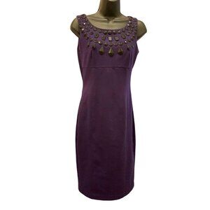 Oasis dress Y2K  90s vintage  34ch 28W 36H 38Long  purple beads  British/Euro